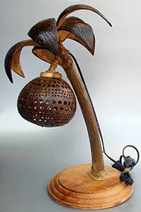 lampe d'ambiance exotique coco