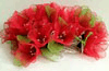 guirlandes lumineuses décoration - fleurs mousseline